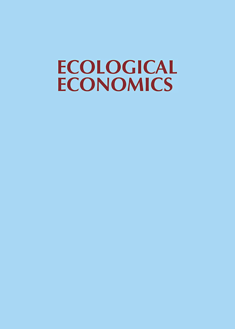 Ecological Economics