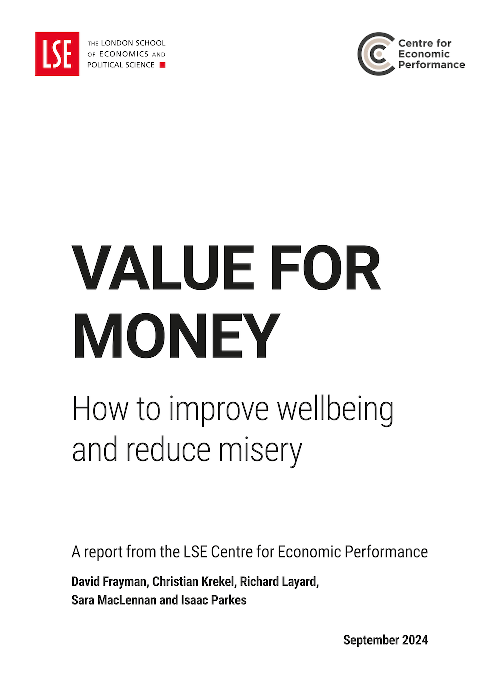 Value for money: How to improve wellbeing and reduce misery